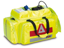 Cargar imagen en el visor de la galería, Imagen de la bolsa de emergencia Gladbach amarilla de PAX abierta bolsillo superior