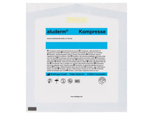 Cargar imagen en el visor de la galería, Imagen de la compresa Aluderm de Söhngen de 7,5x7,5 cm