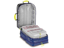 Charger l'image dans la galerie, Imagen de la mochila de emergencia Wasserkuppe L-FT2 de PAX azul abierta