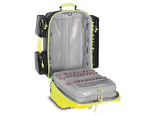 Charger l'image dans la galerie, Imagen de la mochila de emergencia Wasserkuppe L-ST-FT de PAX amarilla abierta