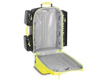 Charger l'image dans la galerie, Imagen de la mochila de emergencia Wasserkuppe L-ST-FT de PAX amarilla abierta vacía