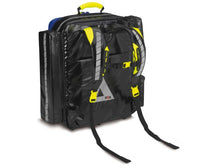 Charger l'image dans la galerie, Imagen de la mochila de emergencia Wasserkuppe L-ST azul de PAX parte trasera