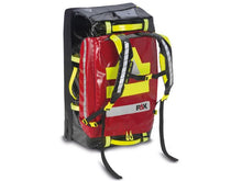 Carregar imagem no visualizador da galeria, Imagen del trolley táctico para viaje de PAX color rojo con asas para hombros