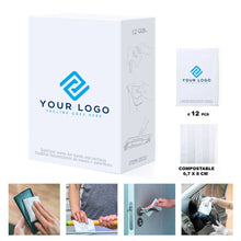 Cargar imagen en el visor de la galería, Caja de 12 toallitas húmedas higienizantes