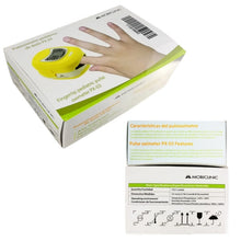 Carregar imagem no visualizador da galeria, Oxímetro de pulso infantil com display LCD de frequência cardíaca e gráfico de barras