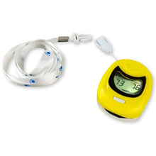 Carregar imagem no visualizador da galeria, Oxímetro de pulso infantil com display LCD de frequência cardíaca e gráfico de barras