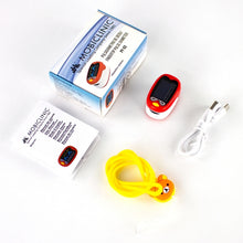 Cargar imagen en el visor de la galería, Pulsioxímetro infantil onda plestismográfica divertido diseño con forma de pájaro seguro y fiable