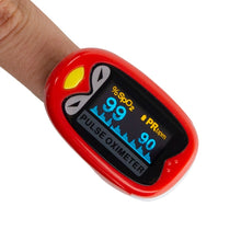 Cargar imagen en el visor de la galería, Pulsioxímetro infantil onda plestismográfica divertido diseño con forma de pájaro seguro y fiable