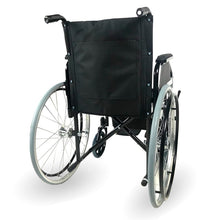 Cargar imagen en el visor de la galería, Silla de ruedas plegable catedral ruedas grandes acero ortopédica ligera negro y plata