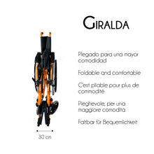Cargar imagen en el visor de la galería, Silla de ruedas plegable giralda ruedas grandes reposabrazos abatibles ortopédica