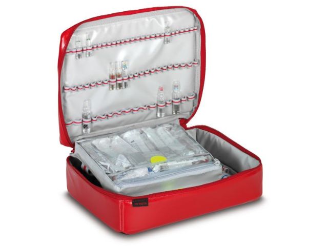 Imagen del ampulario talla XL rojo de PAX abierto