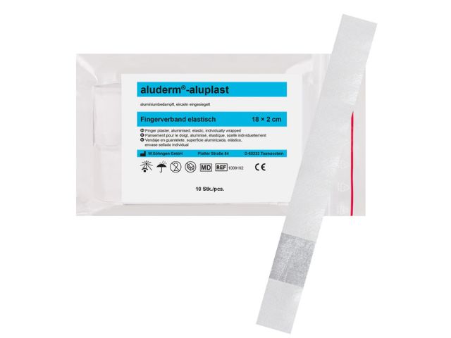 Imagen del apósito para dedos 10 unidades 18x2 cm elástico Aluderm Aluplast de Söhngen