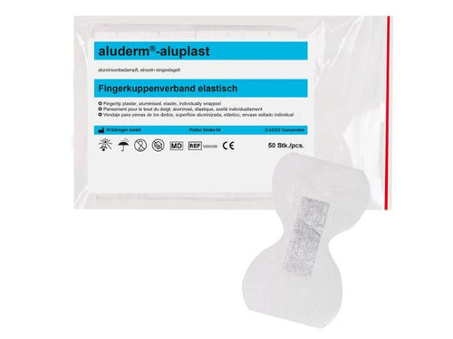 Imagen del apósito para las yemas de los dedos Aluderm Aluplast 4,3x7,2 cm 50 unidades de Söhngen