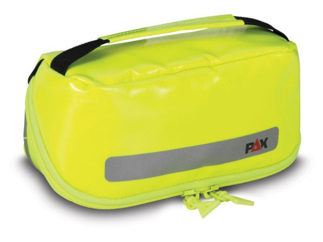 Imagen de la bolsa de aseo amarilla de PAX