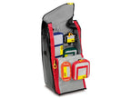 Imagen de la mochila de emergencia para bicicletas de PAX abierta