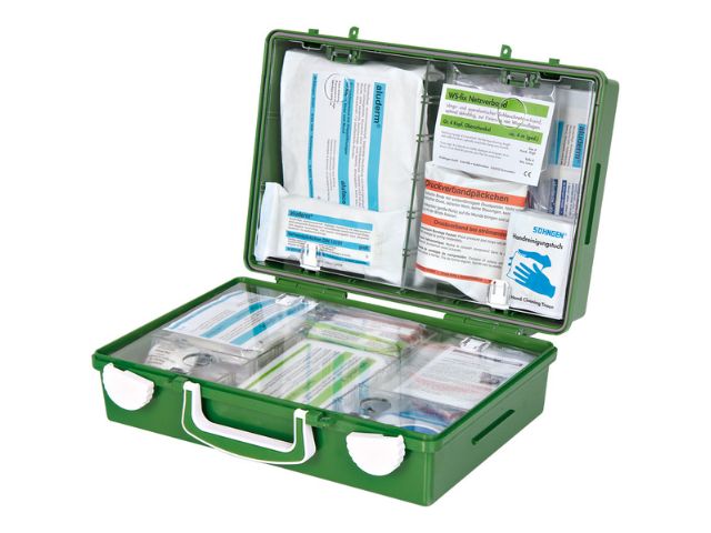 Imagen del botiquín de primeros auxilios SN-CD verde