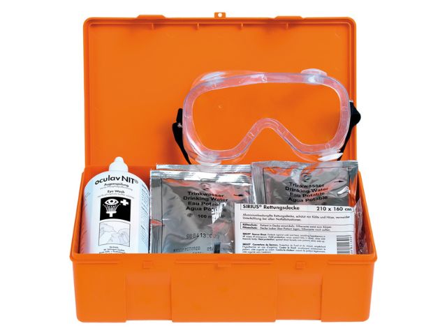 Imagen del botiquín de primeros auxilios para complementos adicionales de Söhngen de plástico y color naranja
