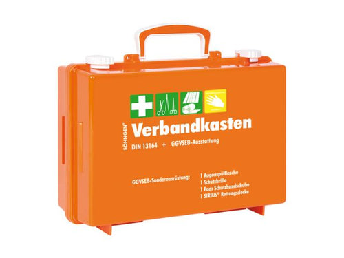 Imagen del botiquín de primeros auxilios para vehículos SN-CD equipado y completo