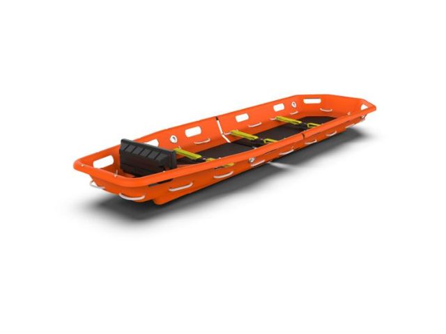 Imagen de la camilla nido divisible Twin Shell naranja