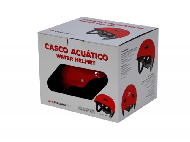 Imagen del Casco acuático Rescue rojo ajustable