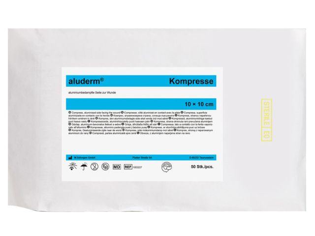 Imagen de la compresa Aluderm de Söhngen de 10x10 cm