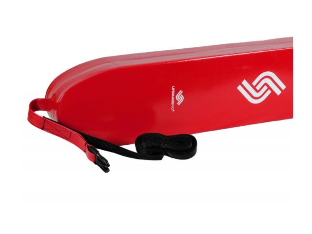 Tubo de rescate largo rojo Lifeguard Pro (clip metálico)