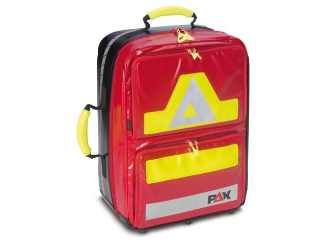 Imagen de la mochila de emergencias Berlín imantada roja de PAX 