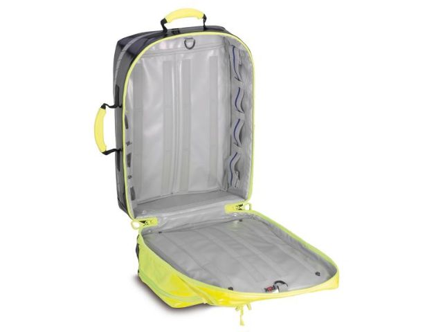 Imagen de la mochila de emergencia Wasserkuppe L-FT amarilla de PAX vacía