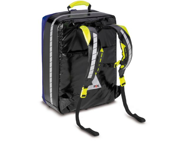 Imagen de la mochila de emergencia Wasserkuppe L azul de PAX parte trasera