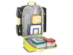 Imagen de la mochila de emergencia Wasserkuppe L-ST-FT de PAX amarilla abierta