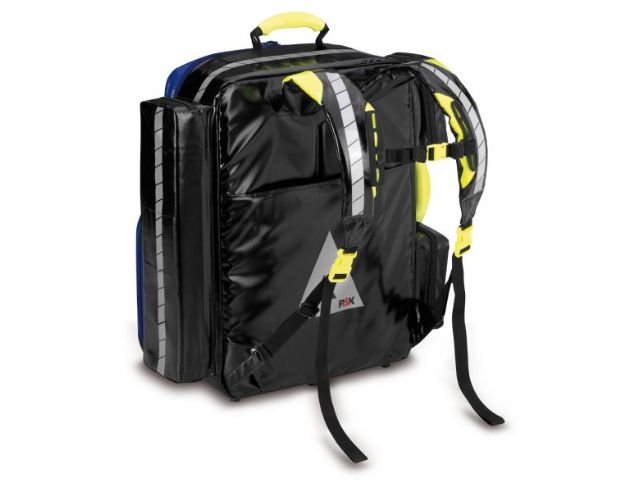 Imagen de la mochila de emergencia Wasserkuppe L-ST-FT de PAX azul parte trasera