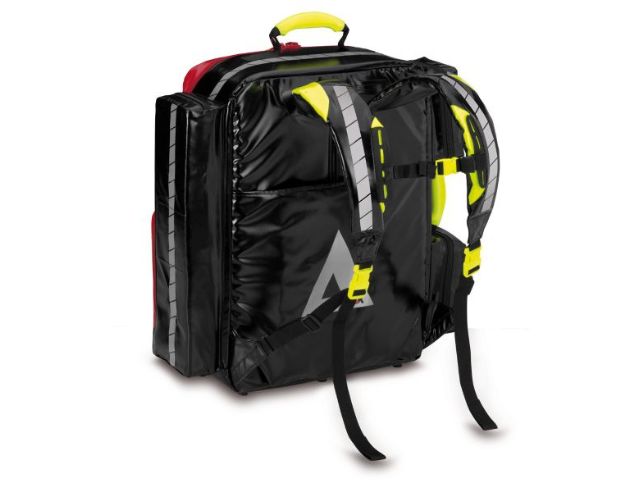 Imagen de la mochila de emergencia Wasserkuppe L-ST-FT de PAX roja parte trasera