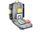 Imagen de la mochila de emergencia Wasserkuppe L-ST azul de PAX abierta