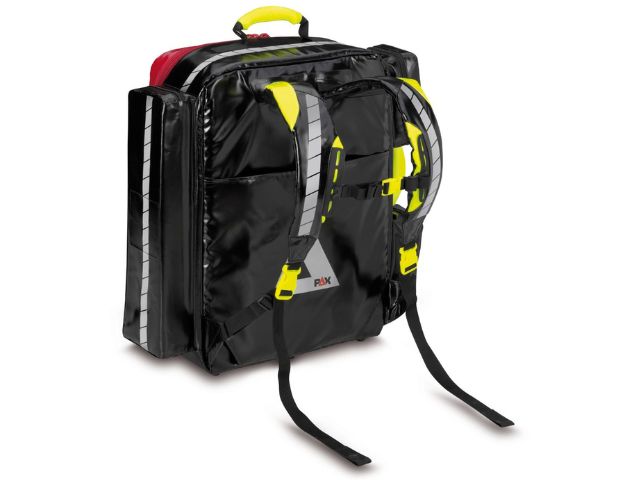 Imagen de la mochila de emergencia Wasserkuppe L-ST roja de PAX parte trasera