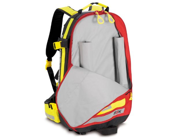 Imagen de la mochila para rescate de montaña Patrouilleur de PAX abierta parte delantera
