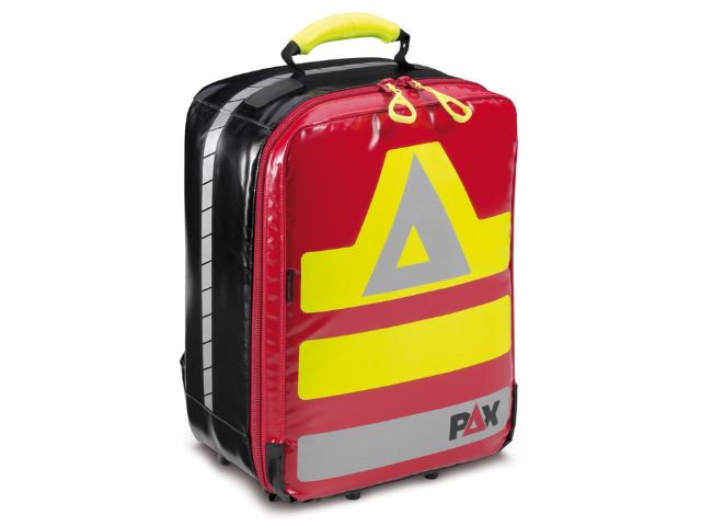 Imagen de la mochila de emergencia Rapid Response roja de PAX