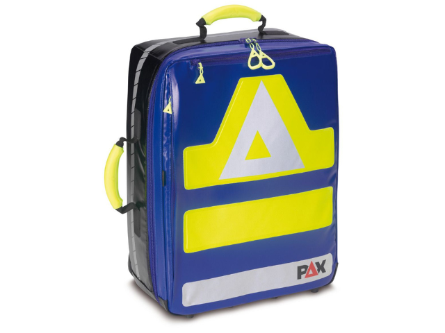 Imagen de la mochila de emergencia Wasserkupe imantada de PAX azul