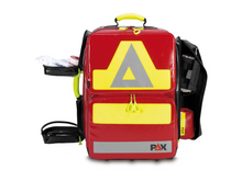 Cargar imagen en el visor de la galería, Imagen de la mochila de emergencia imantada Wasserkuppe L-ST-FT2 de PAX roja
