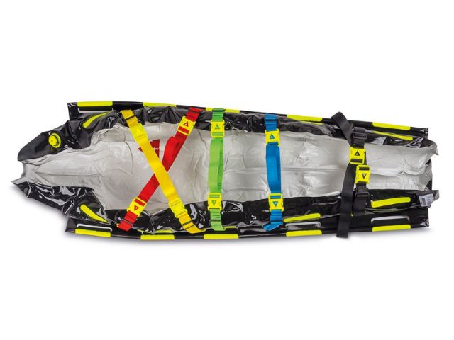 Imagen del colchón de vacío Mummy-Mat de PAX ejemplo de uso sin maniquí