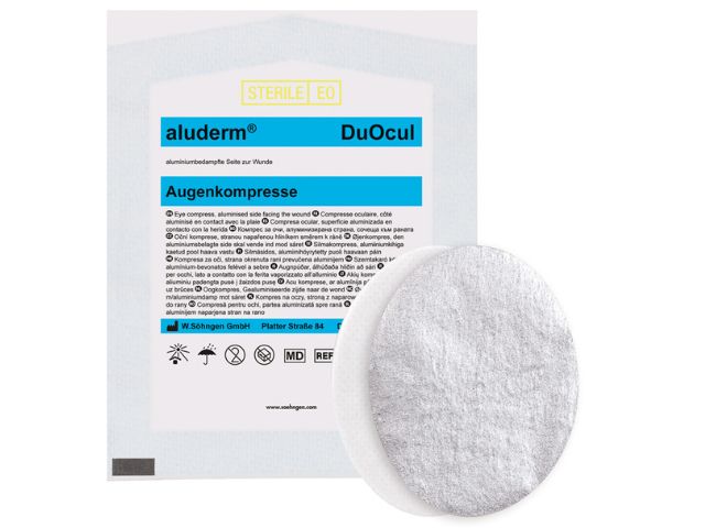 Imagen de la compresa ocular DuOcul Aluderm de Söhngen