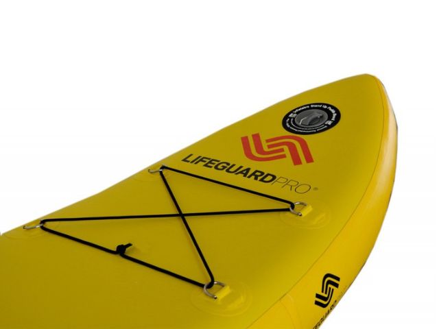 Imagen de Tabla de rescate hinchable amarilla y roja Lifeguard Pro