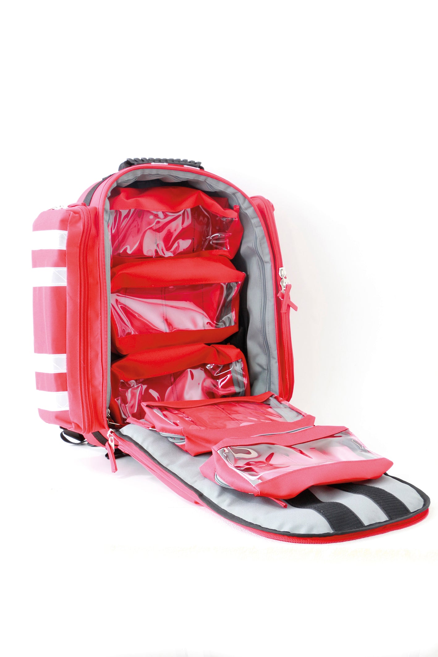 Imagen del interior de la mochila de cordura roja A911