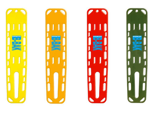 Imagen de los cuatro colores de B-Bak Pin y B-Bak Pin Max tablero espinal