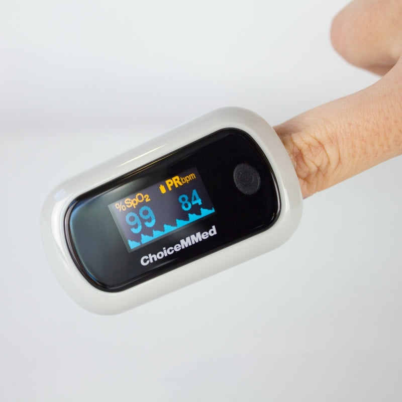 Oxímetro de pulso adulto onda pletismográfica SpO2 frequência cardíaca display OLED