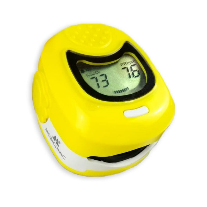 Pulsioxímetro infantil pantalla LCD frecuencia cardíaca y gráfico de barras
