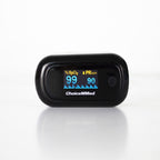 Oxímetro de pulso adulto onda pletismográfica SpO2 frequência cardíaca display OLED
