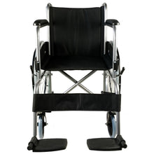 Carregar imagem no visualizador da galeria, Cadeira de rodas dobrável grande roda leve preta alcazaba

