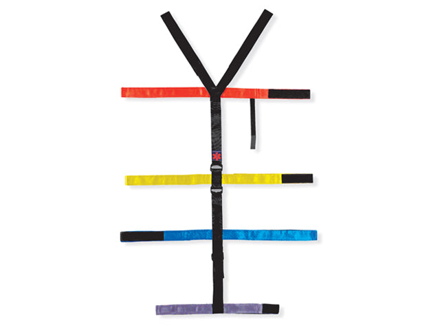 Imagen de las correas de inmovilización tipo araña T-Straps